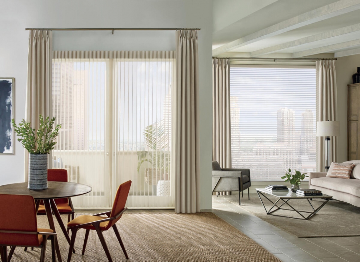 Living room Luminette from Hunter Douglas® 